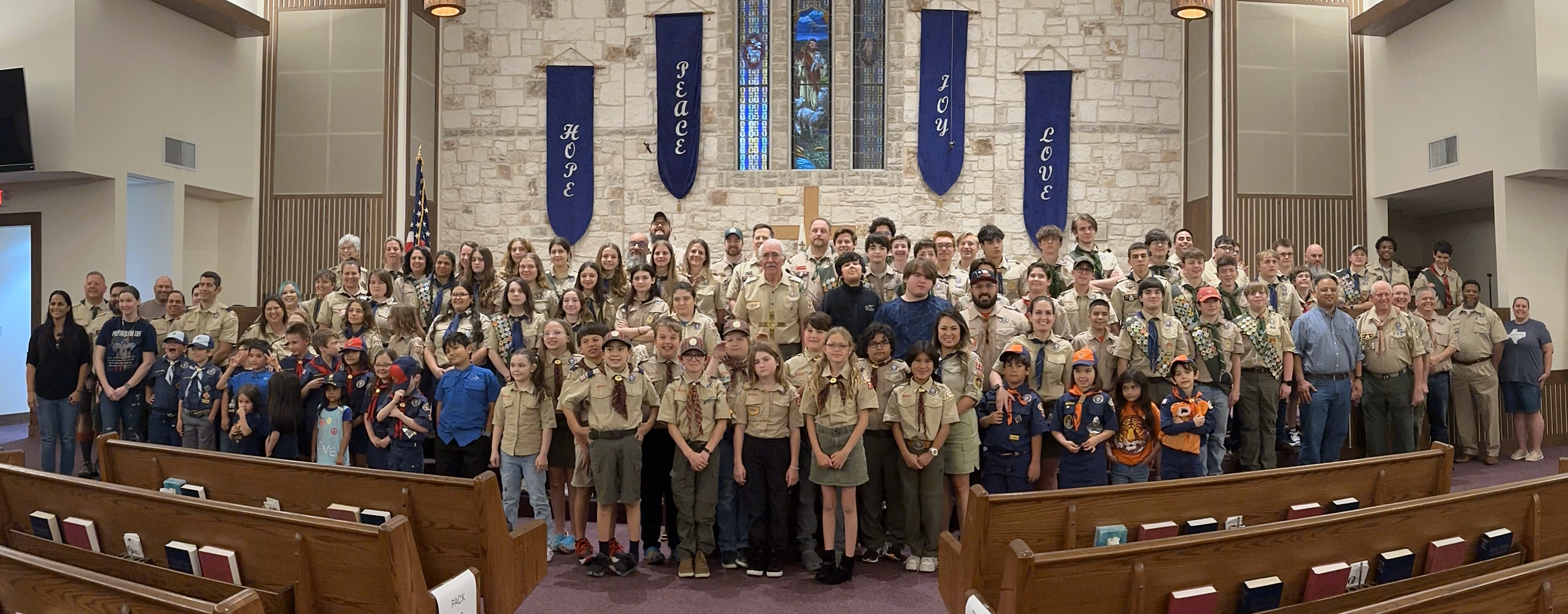 Scouts serving others